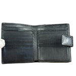 Gucci GG Vintage Black Guccissima Sukey French Flap Wallet