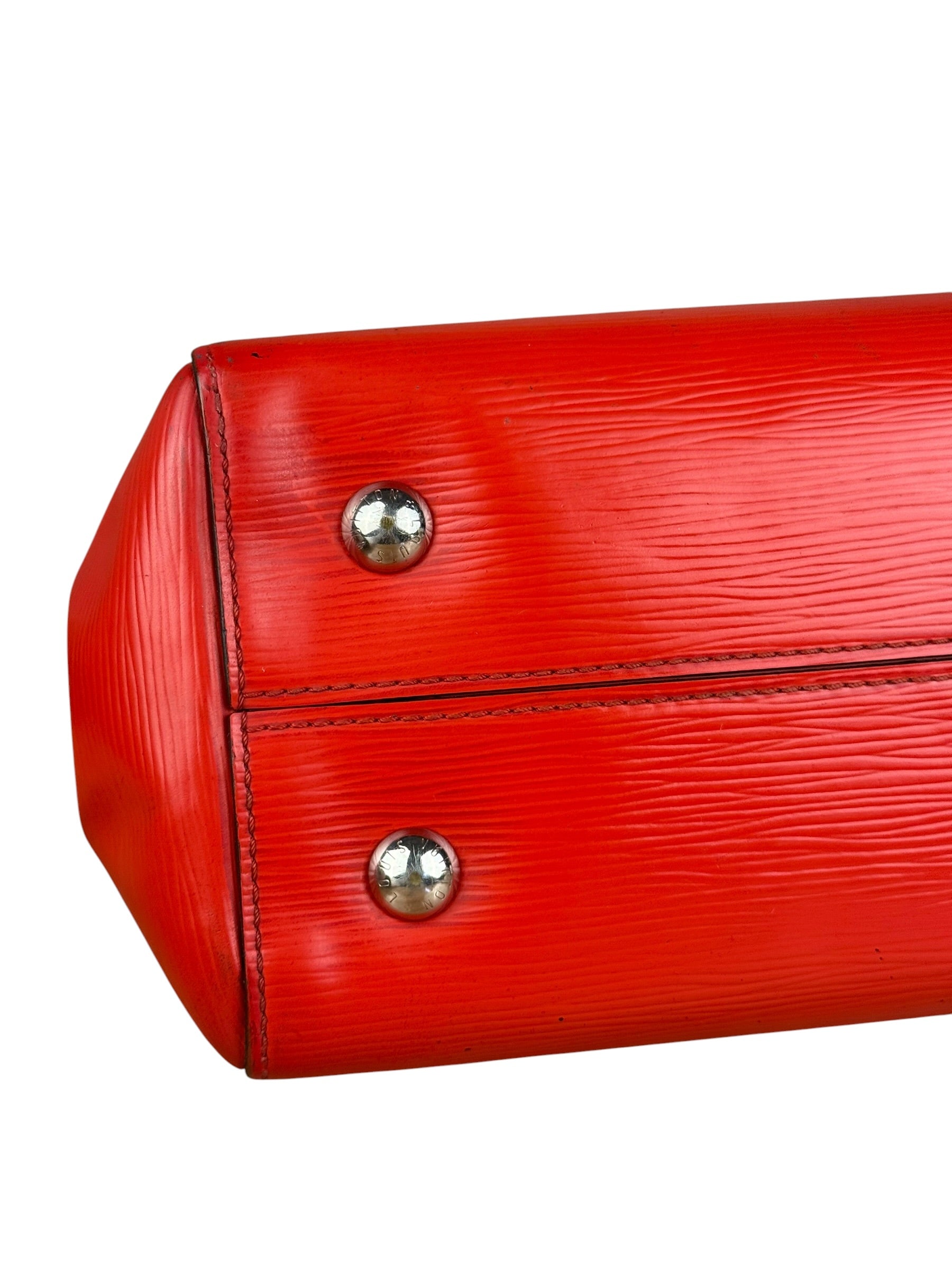 Louis Vuitton Red Epi Marly BB Handbag (No Strap)