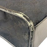 Gucci GG Black Canvas Vintage Jackie Tote Handbag