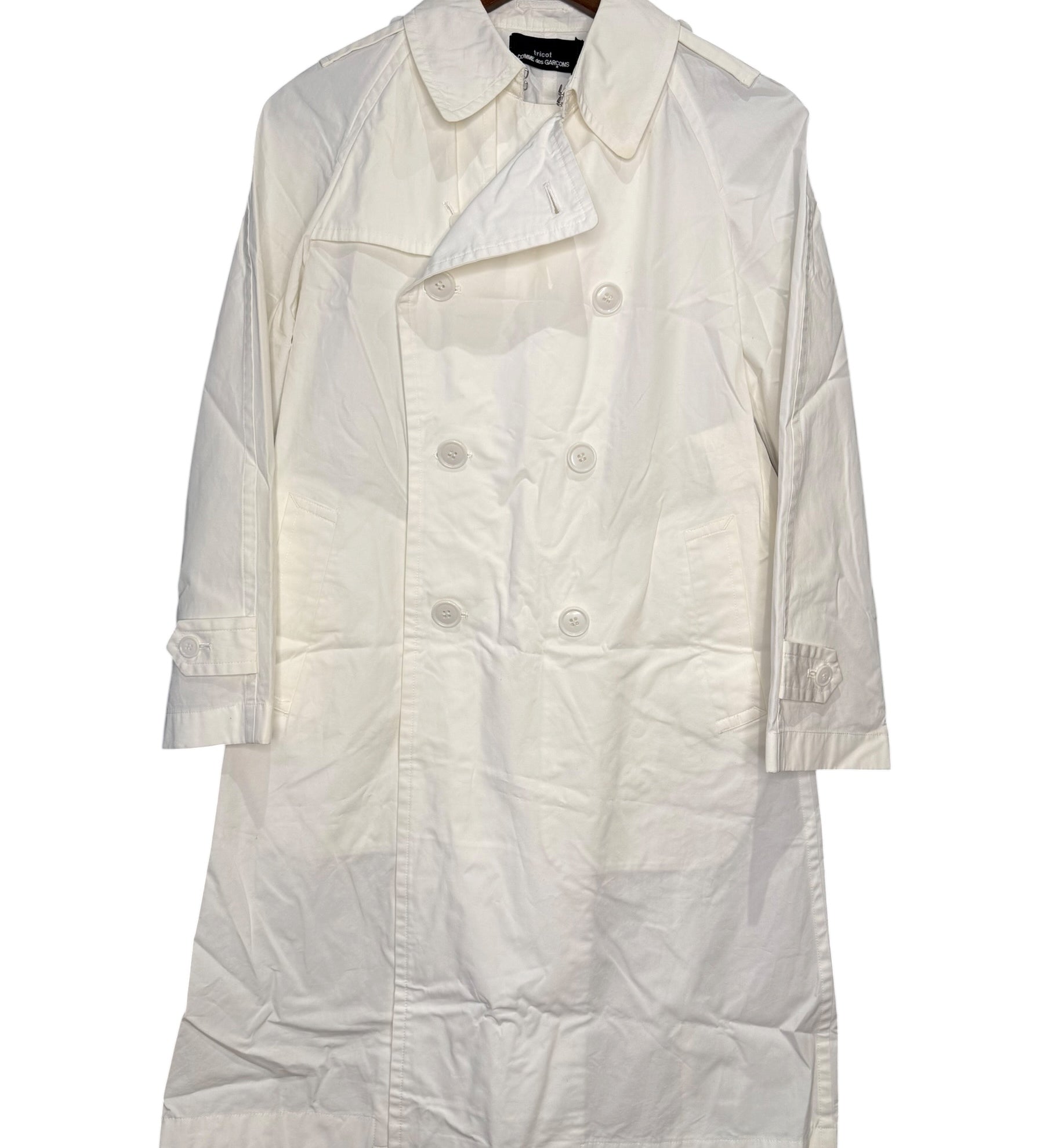 Comme des Garcons White Trench Coat