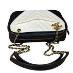 Chanel Bicolor Chevron V-Quilted Leather Camera Case 2014