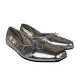 Vivienne Westwood Silver Bow Ballet Flats