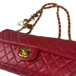 Chanel Red Quilted Leather Timeless Valentine Flap Bag 2009