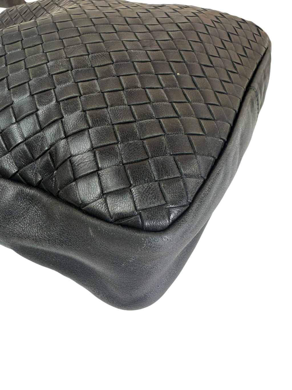 Bottega Veneta Black Intrecciato Hobo Bag