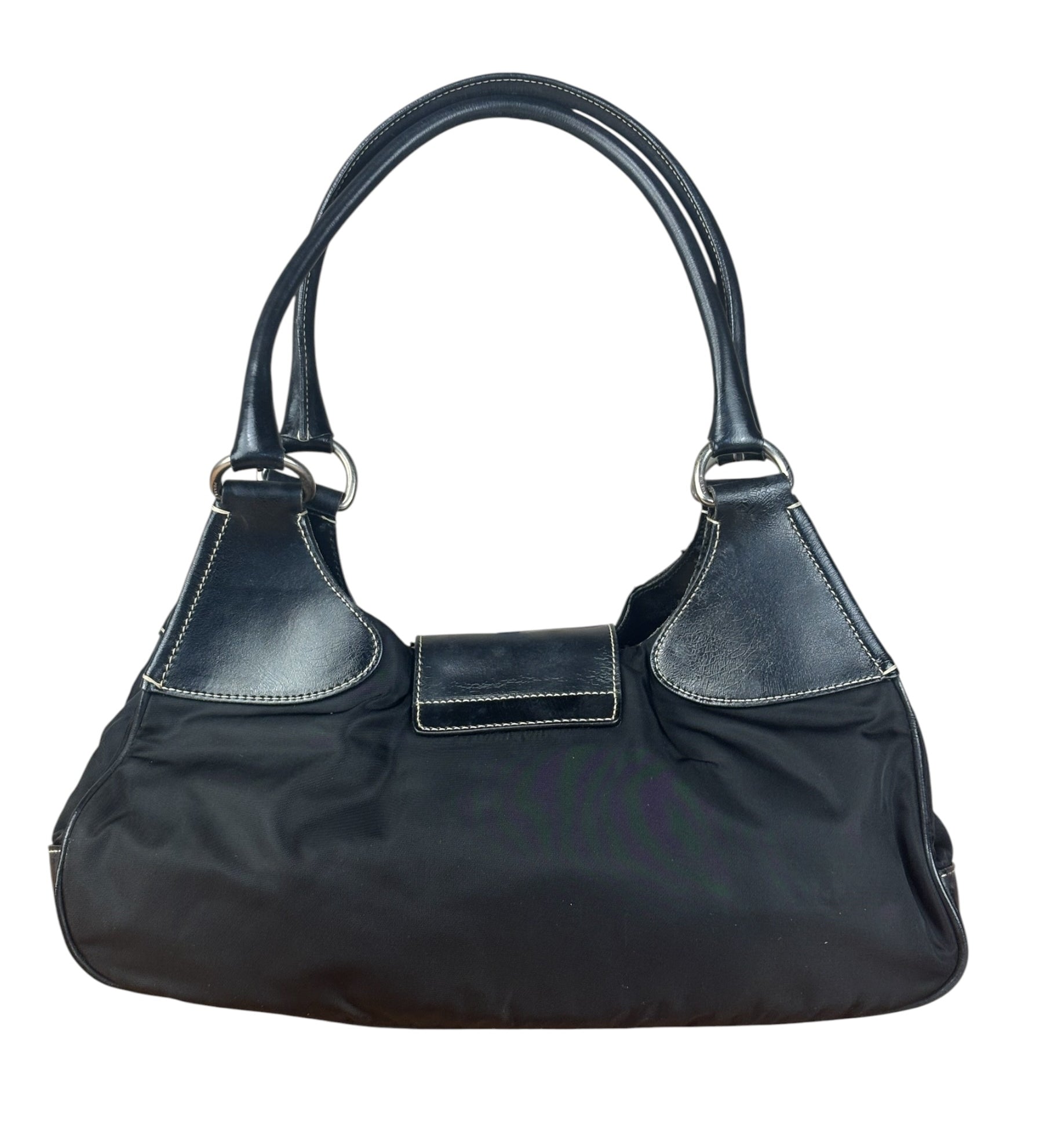 Prada Black Nylon Tessuto Shoulder Bag