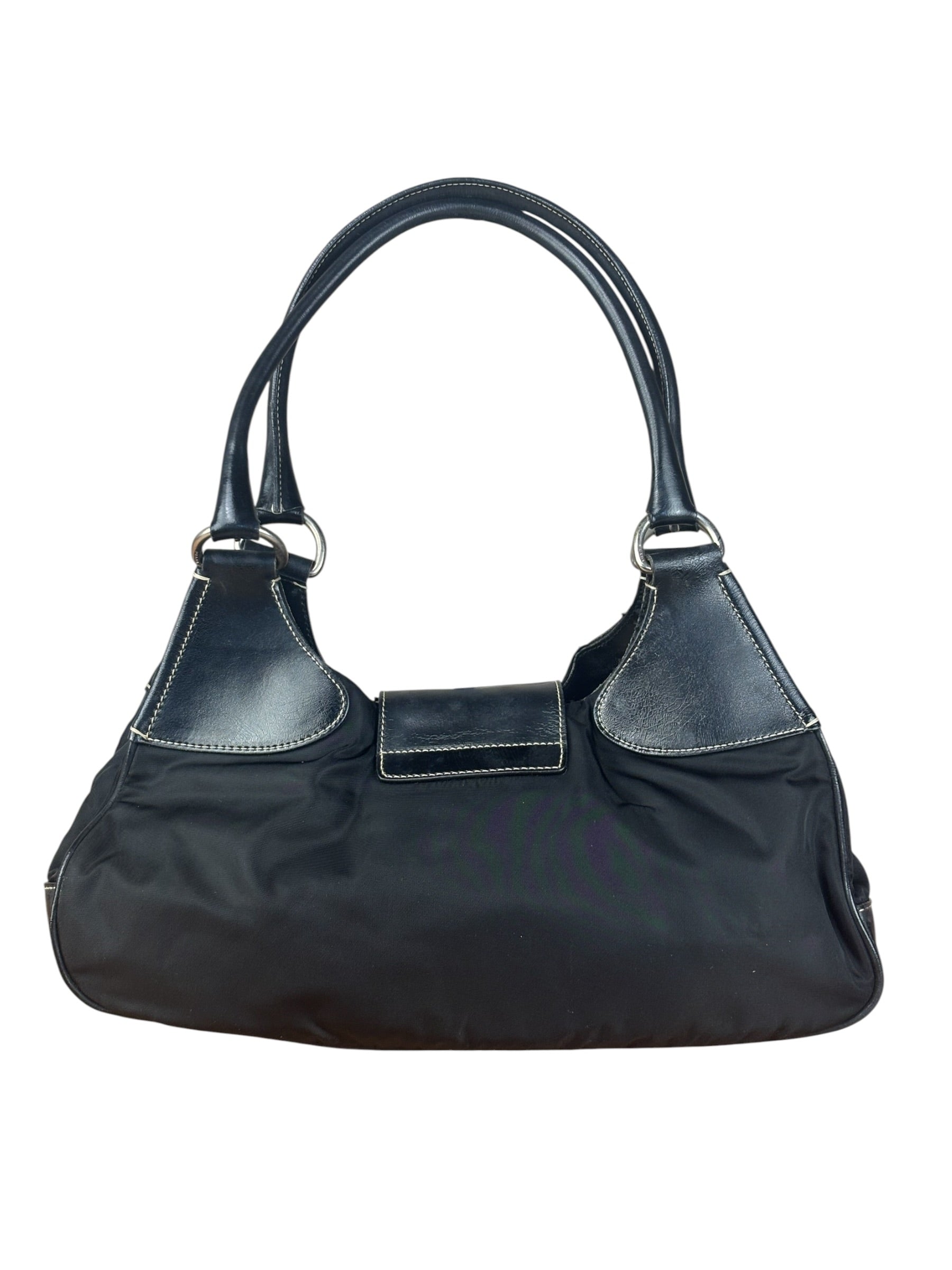 Prada Black Nylon Tessuto Shoulder Bag
