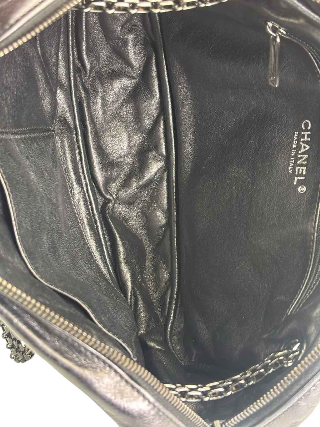Chanel Metallic Black Quilted Calfskin Reissue Camera Case 2008