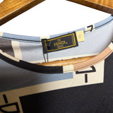 Fendi FF Logo Short Sleeve Top Blue