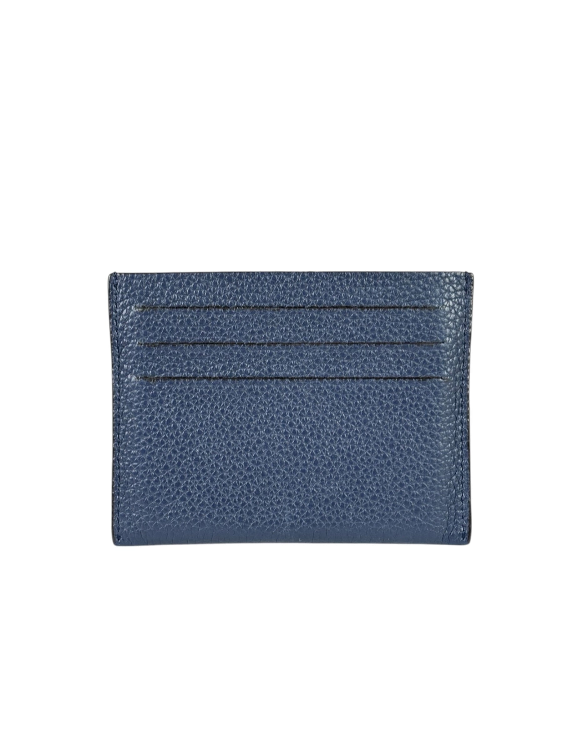 Givenchy Navy Blue Leather Card Holder