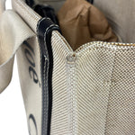 Chloe Grey/Black Leather Trim Tote