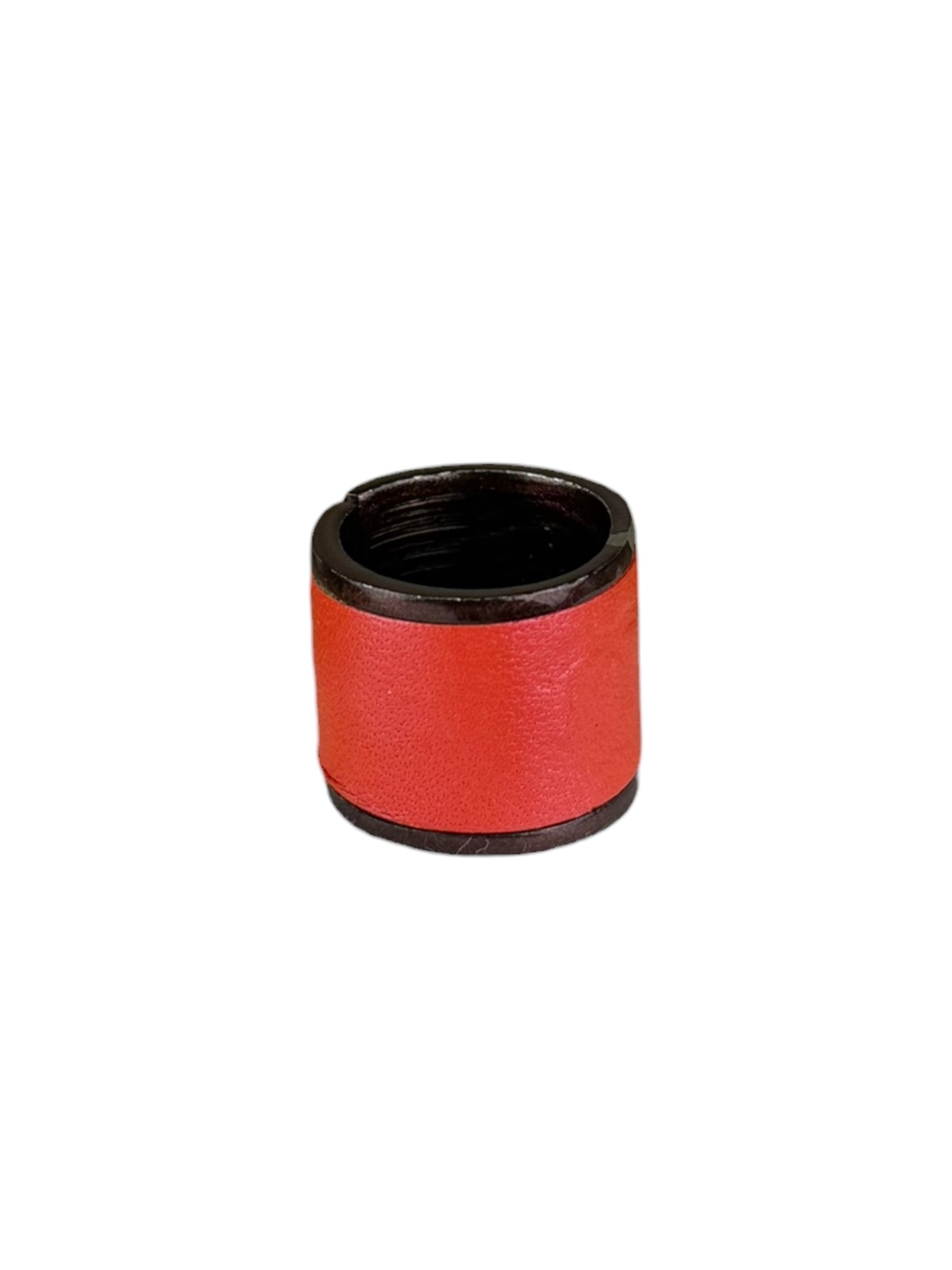 Chanel Paris Red Leather Wrap Ring