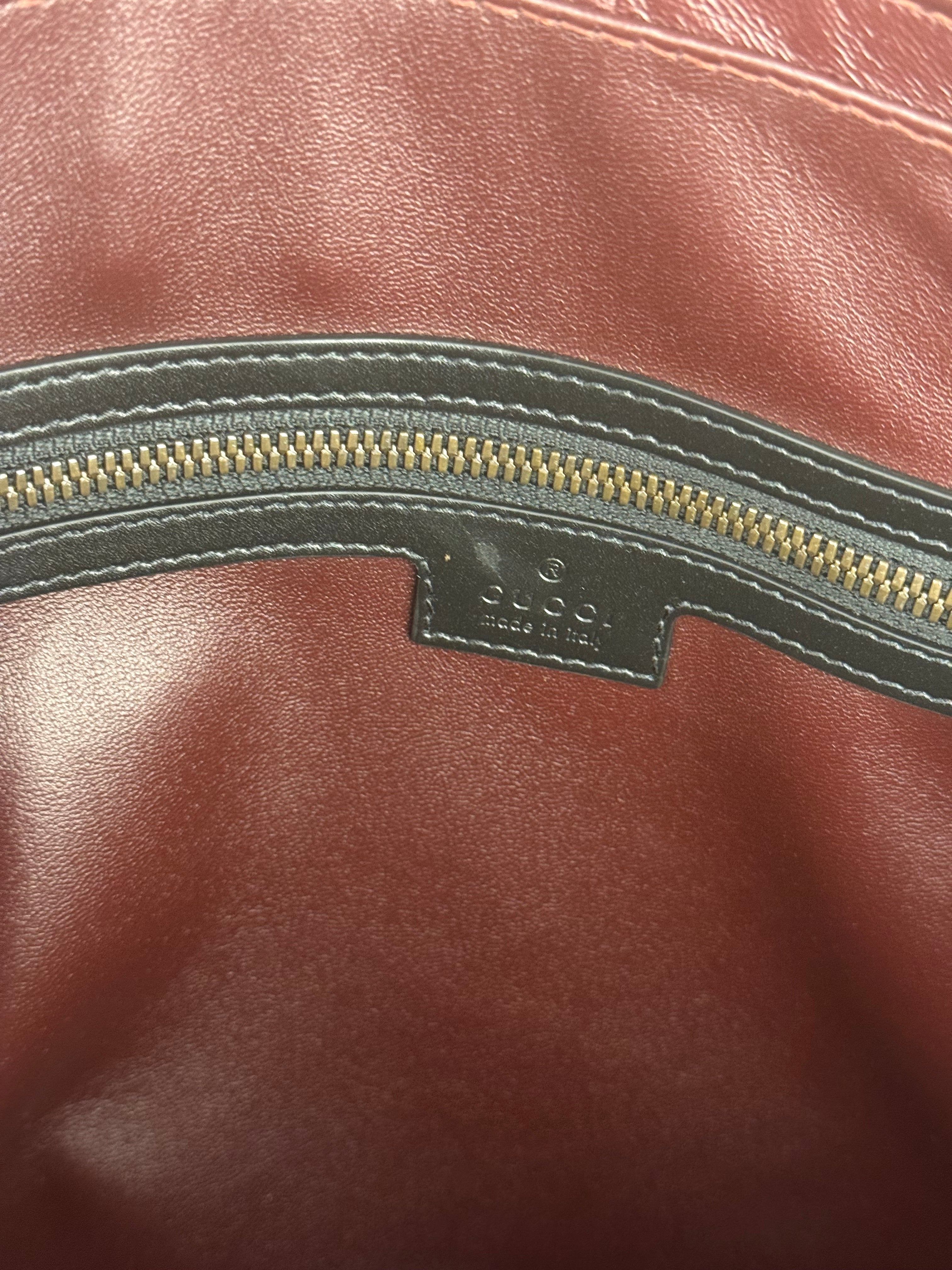 Gucci Croc-Trim Leather Briefcase