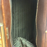 Prada Brown Leather Madras Cerniera Doctor Handbag
