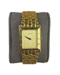 Gucci 1200M Gold Plated Tank Roman Numeral Bezel