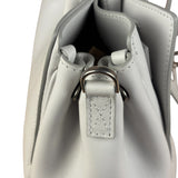 Balenciaga White Leather Bel Air Carry All Handbag