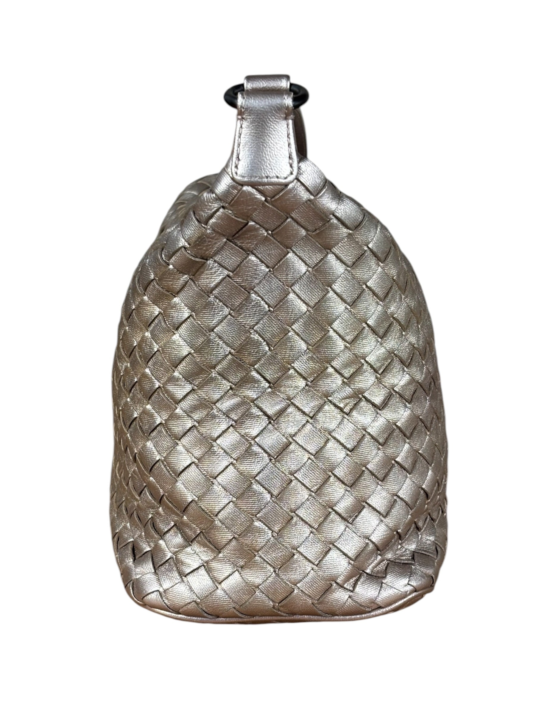 Bottega Veneta Metallic Intrecciato Ciambrino Shoulder Bag