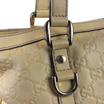 Gucci Yellow Leather GG Abbey Shoulder Bag