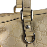 Gucci Yellow Leather GG Abbey Shoulder Bag