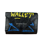 Balenciaga Grafitti Trifold Wallet