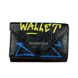 Balenciaga Grafitti Trifold Wallet