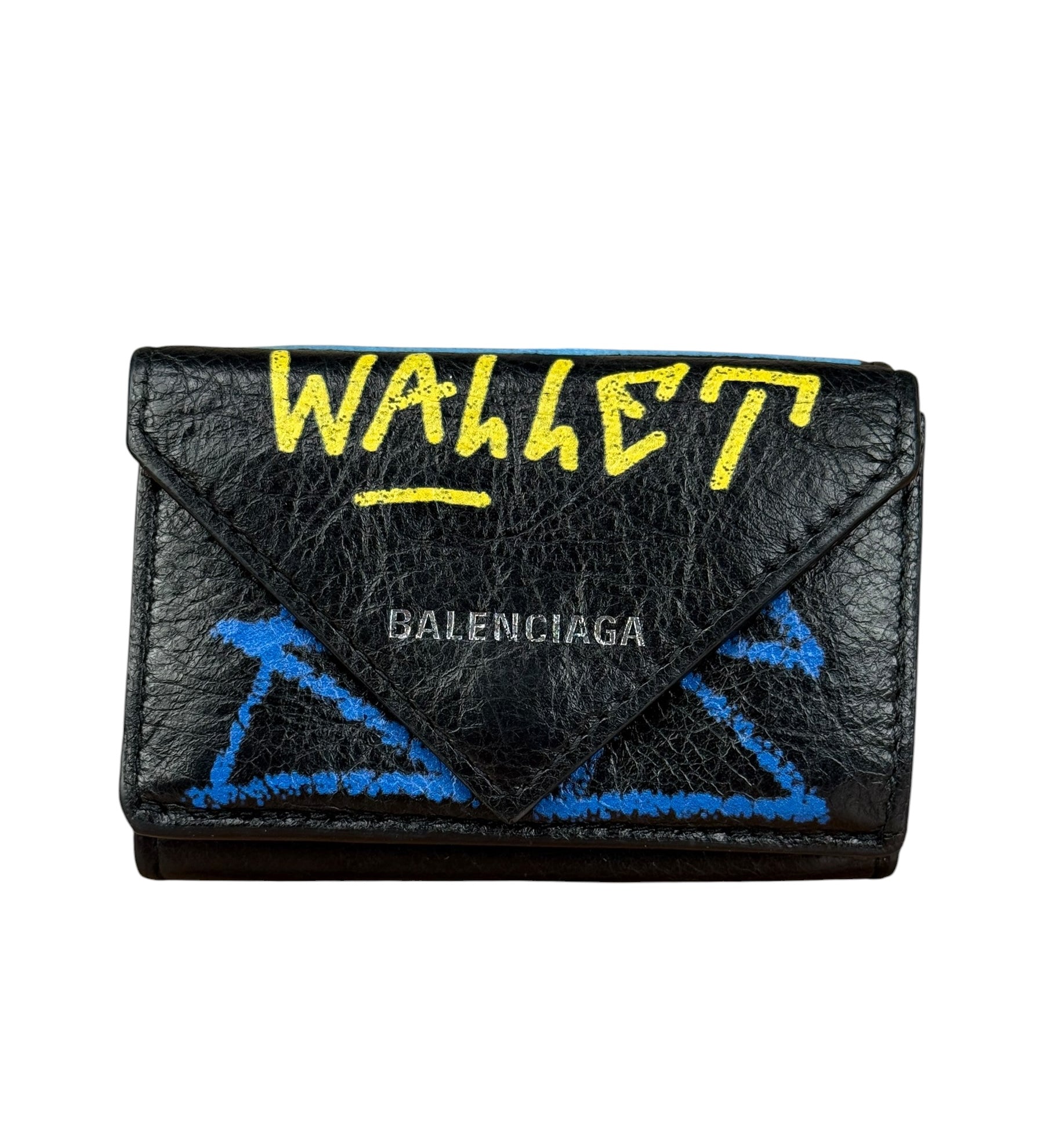 Balenciaga Grafitti Trifold Wallet