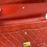 Chanel Red Quilted Leather 2.55 Reissue Double Flap Bag 2010