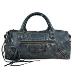 Balenciaga Vintage Dark Blue Leather Classic City Bag