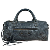 Balenciaga Vintage Dark Blue Leather Classic City Bag