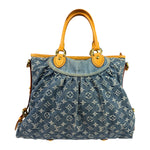 Louis Vuitton Denim/Leather Trim Monogram Neo Cabby Handbag