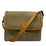 Celine Vintage Macadam Coated Canvas Crossbody Bag