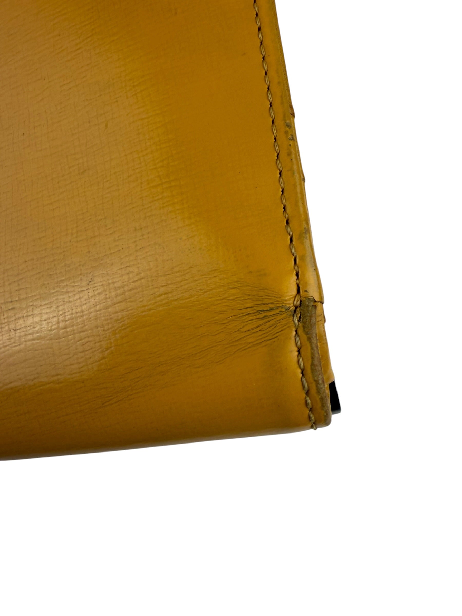 Loewe Vintage Yellow Leather Bifold Wallet