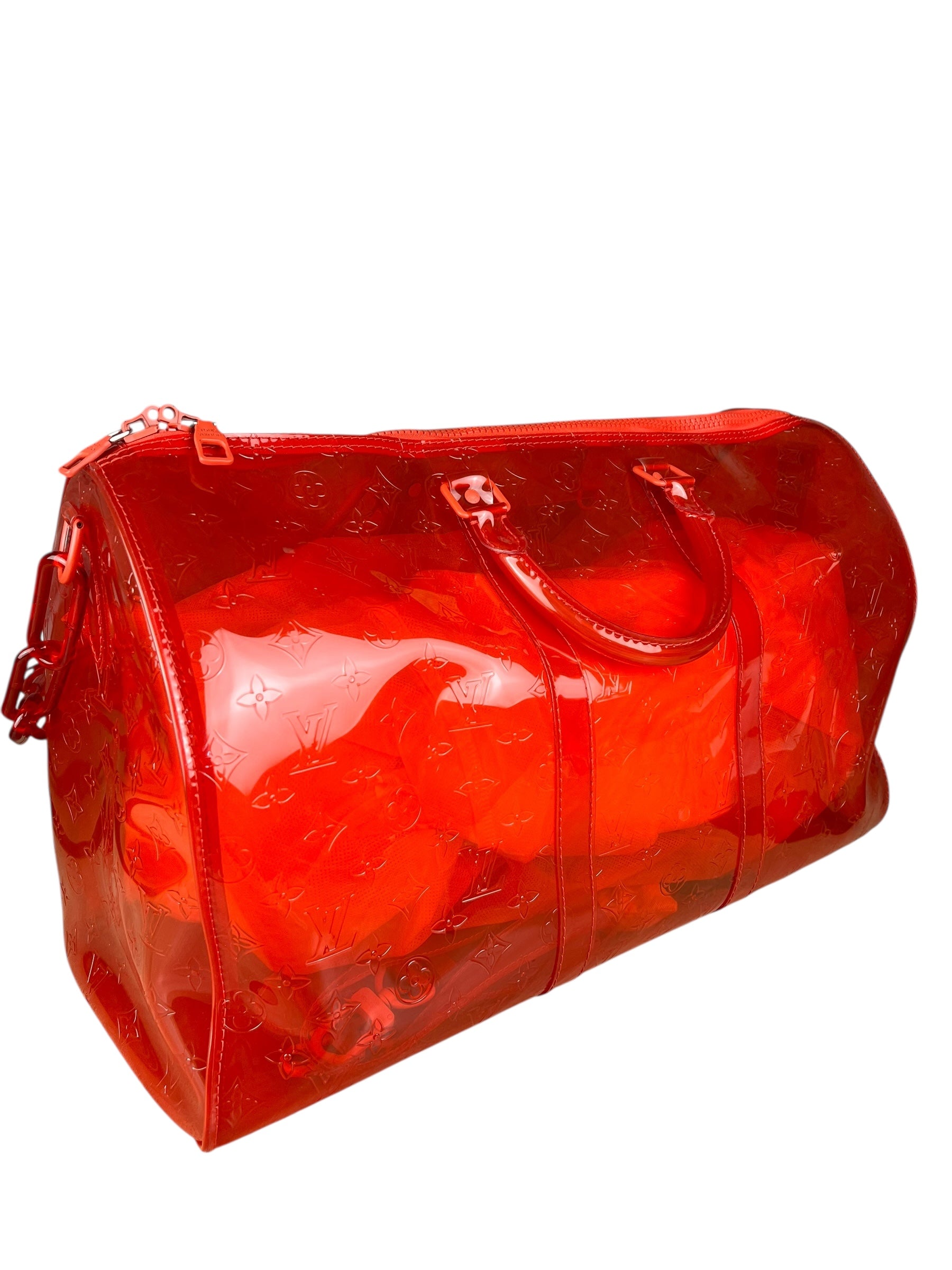 Louis Vuitton X Virgil Abloh Red Monogram PVC Bandouliere 50