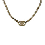 Chanel Vintage Coco Pearl/CC Pendant Necklace