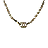 Chanel Vintage Coco Pearl/CC Pendant Necklace