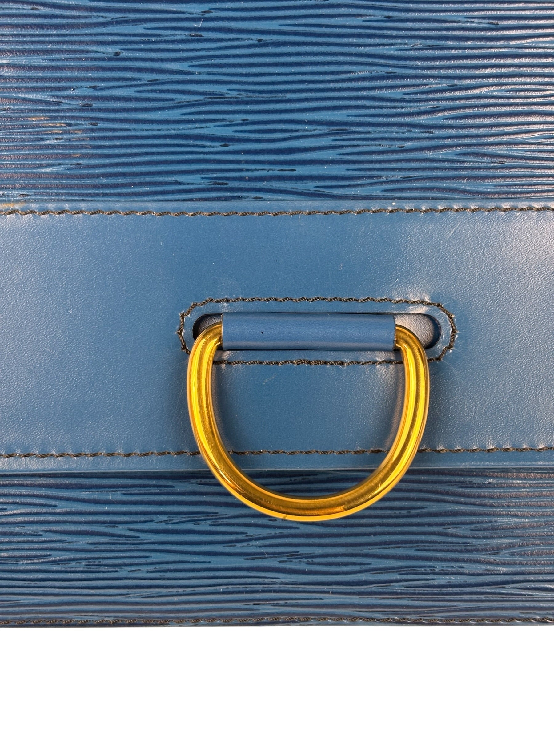 Louis Vuitton Blue Epi Jena Clutch