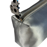 Alexander Wang Silver Satin Heiress Pouch