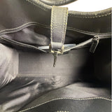 Gucci Black Leather Trim GG Bardot Jackie Medium Hobo Bag