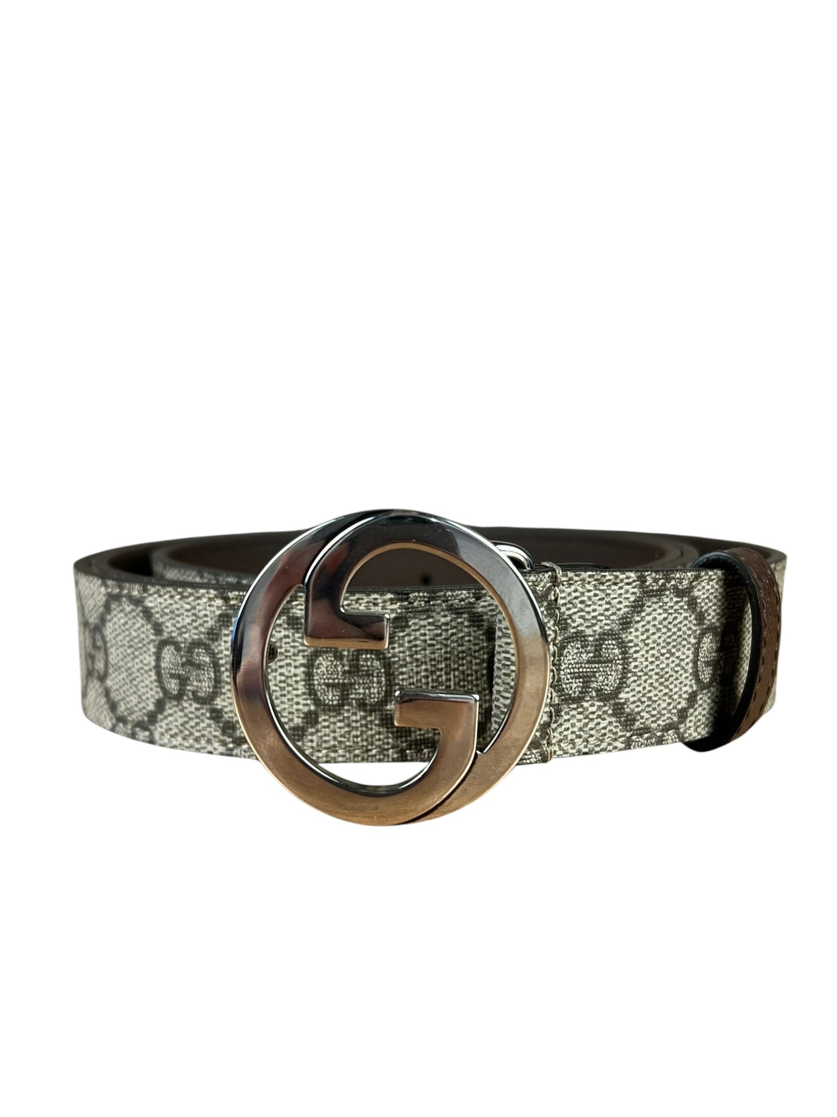Gucci Coated Canvas Monogram GG Belt