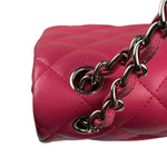 Chanel Pink Quilted Lambskin Jumbo Double Flap Bag 2014