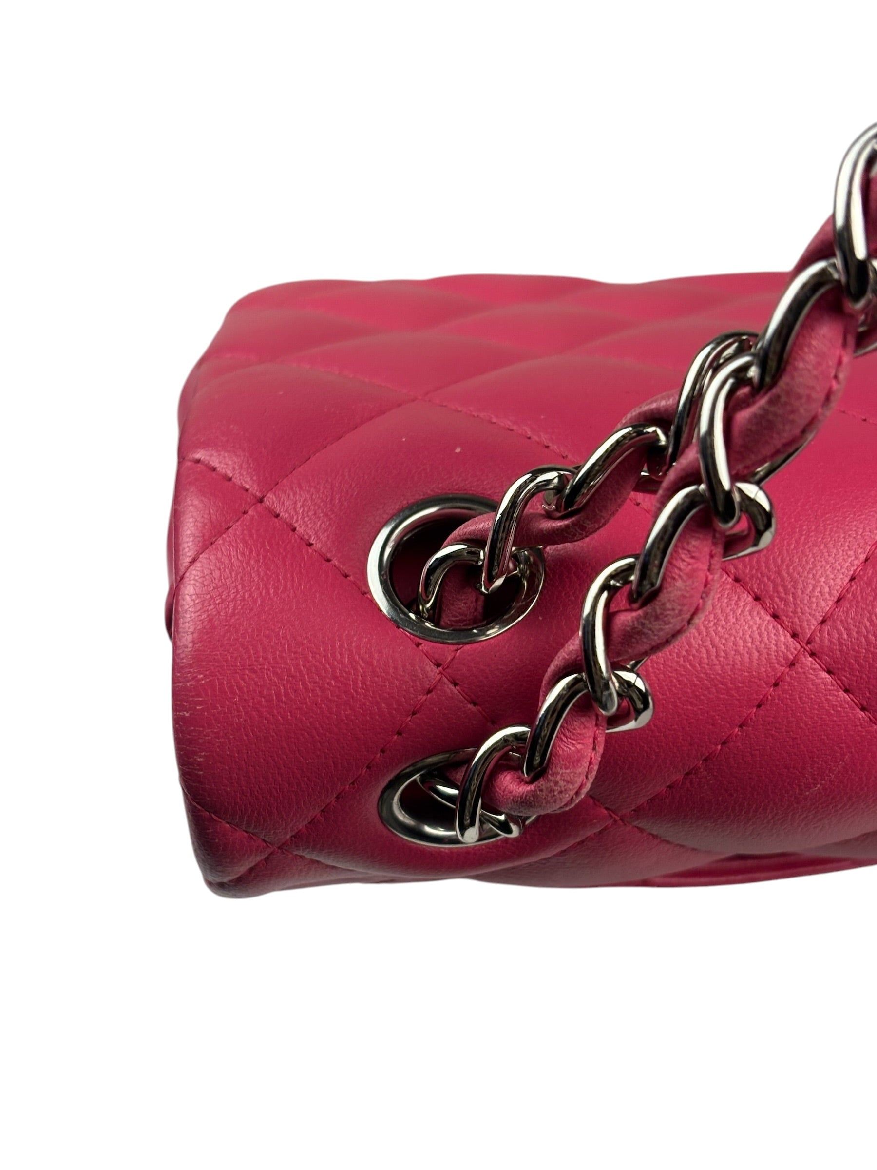 Chanel Pink Quilted Lambskin Jumbo Double Flap Bag 2014