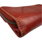 Coach Red Leather Zip Wallet