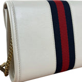Gucci White Raja Mini Chain Shoulder Bag