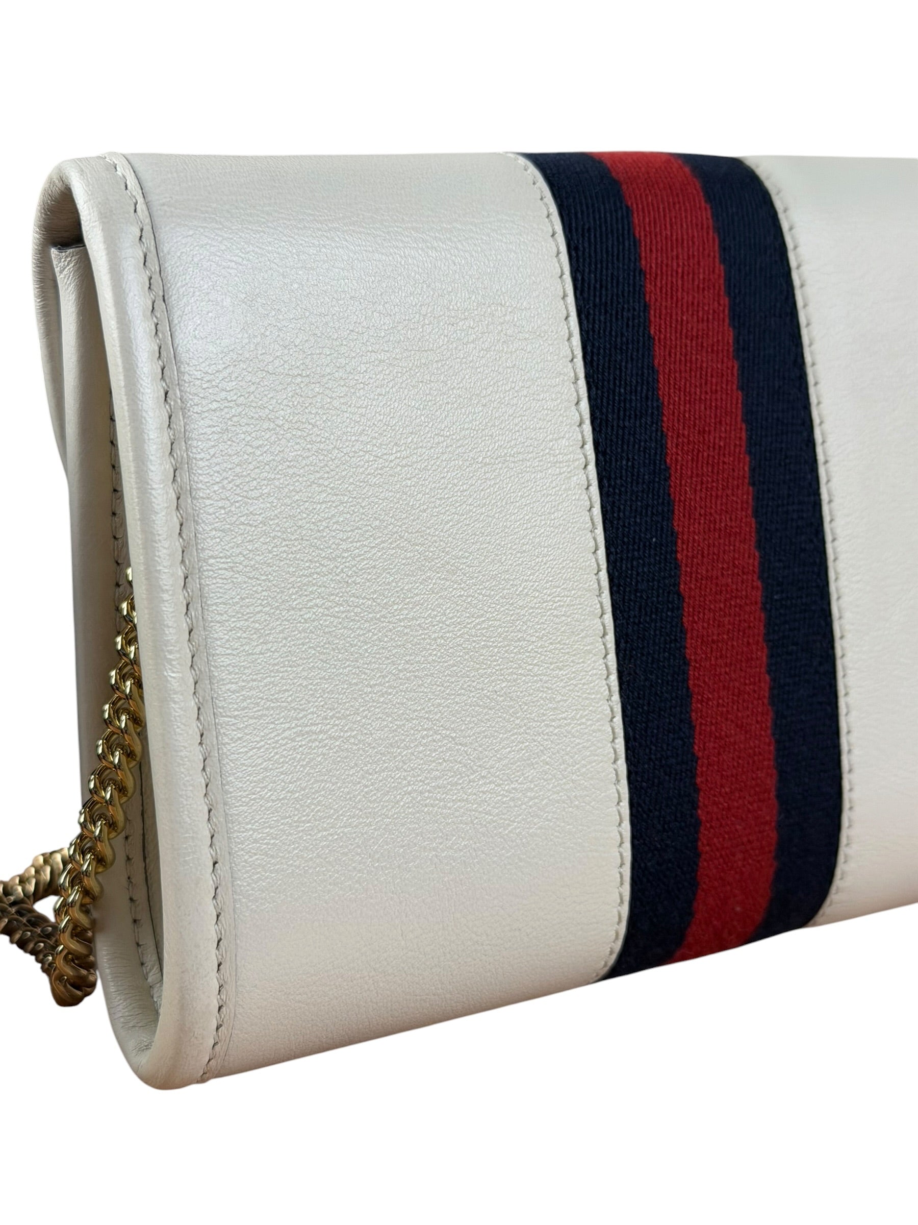 Gucci White Raja Mini Chain Shoulder Bag