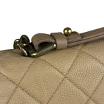 Chanel 2012 Diamond Chain Beige Single Flap