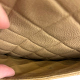 Chanel Caviar Quilted Medallion Tote Beige 2002 (Handle Wear)