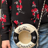 Chanel Limited Edition Lifesaver Round Crossbody Black 2017