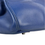 Hermes Blue Clemence Leather JPG Birkin 42 Palladium 2006