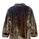 Messala Vintage Dark Brown Fur Coat