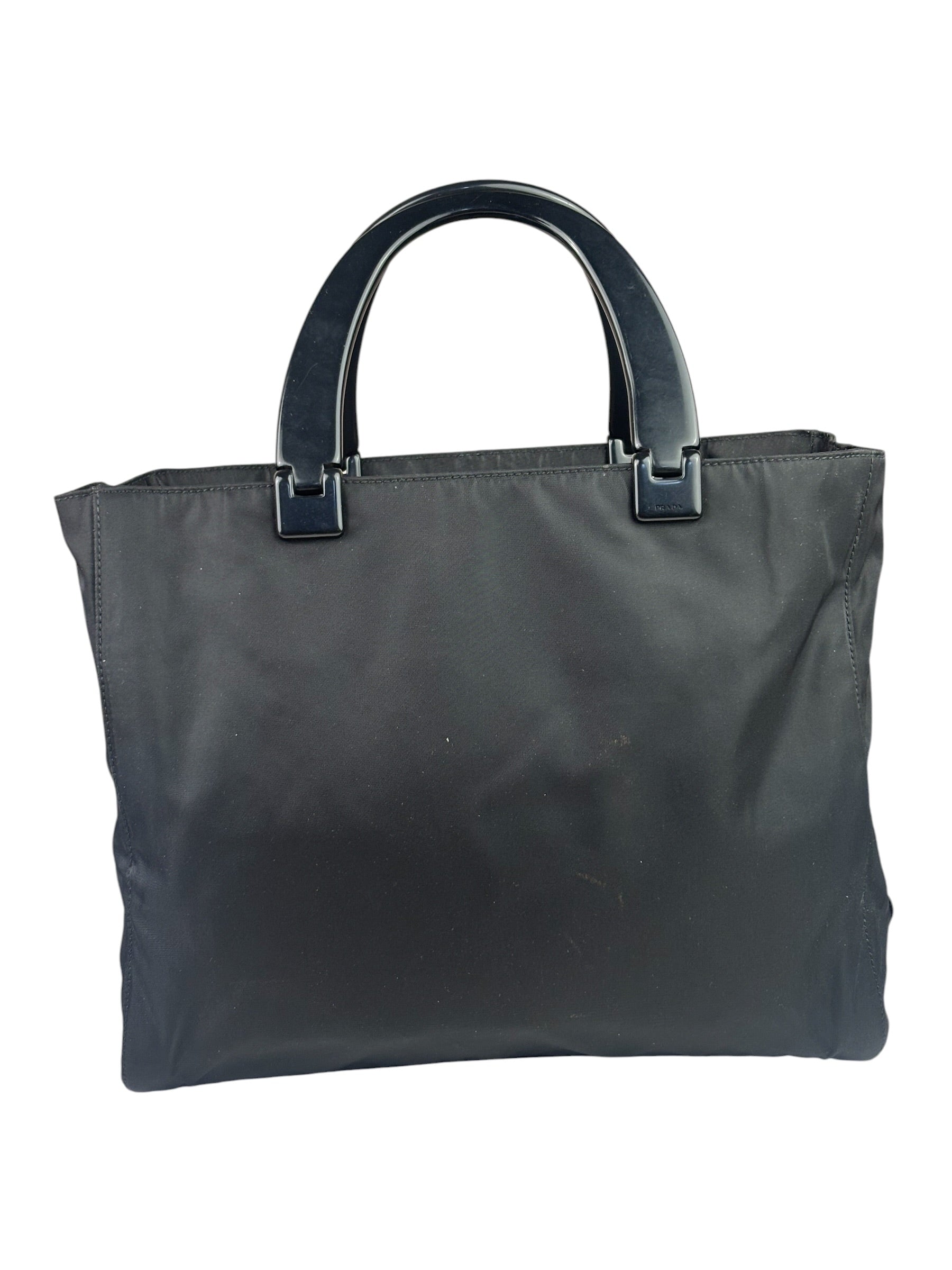 Prada Vintage Black Tessuto Nylon Tote