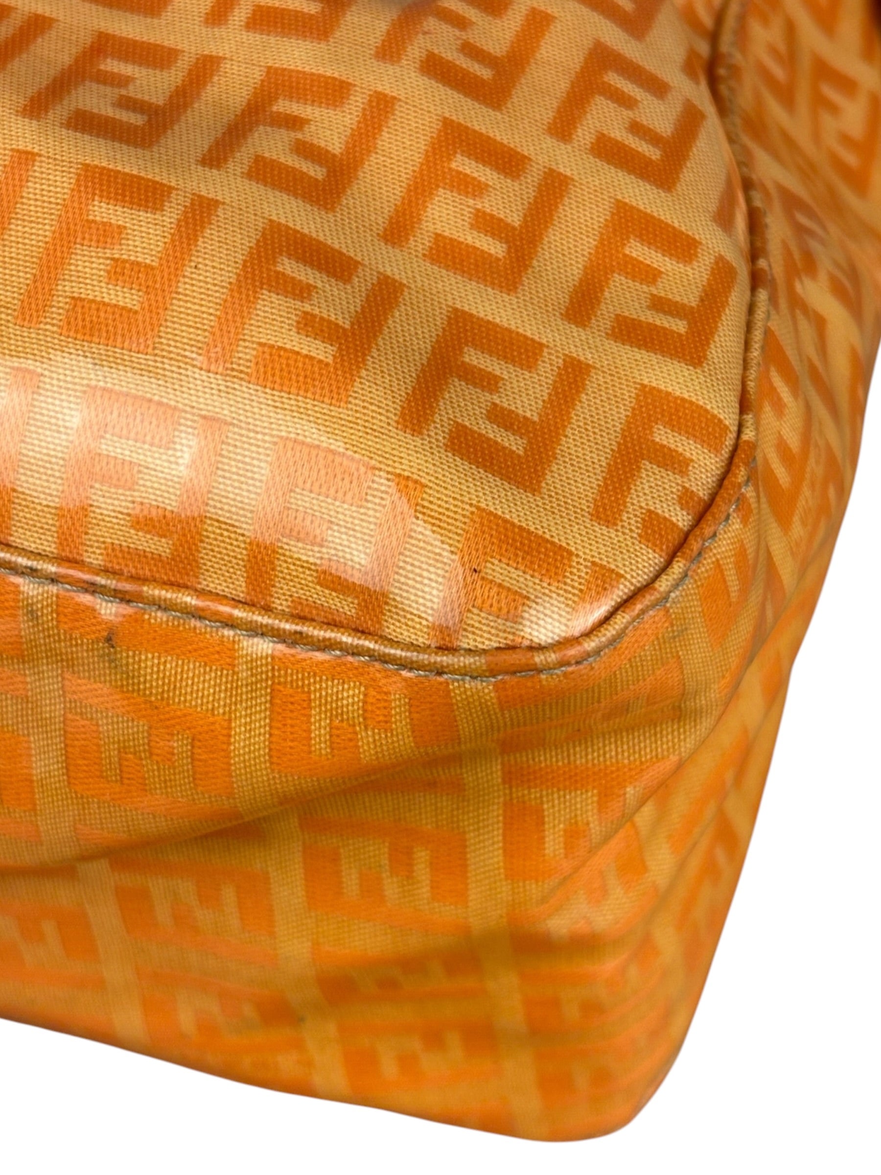 Fendi Orange Vinyl Mamma Baguette